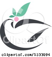Poster, Art Print Of White Peace Dove With An Olive Branch