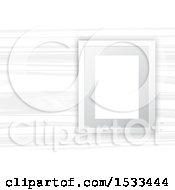 Poster, Art Print Of Blank Picture Frame On White Wood