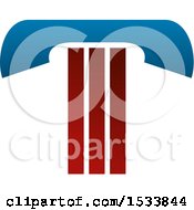 Clipart Of A Letter T Logo Design Royalty Free Vector Illustration