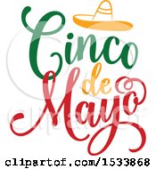 Poster, Art Print Of Cindo De Mayo Design With A Sombrero