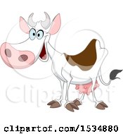 Cartoon Happy Dairy Cow