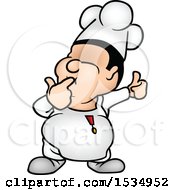 Poster, Art Print Of Cartoon Male Chef Tasting And Giving A Thumb Up