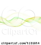 Clipart Of A Background Of Waves On White Royalty Free Vector Illustration