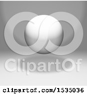 Clipart Of A 3d Floating Sphere Royalty Free Illustration