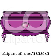 Poster, Art Print Of Purple Box Or Table With Cabriole Legs