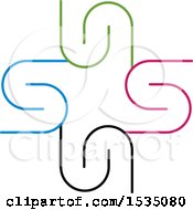 Clipart Of A Letter S Design Royalty Free Vector Illustration by Lal Perera