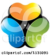 Clipart Of A Design With Colorful Beans Royalty Free Vector Illustration by Lal Perera