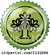 Poster, Art Print Of Green Icon With A Tree