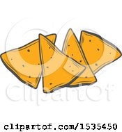 Poster, Art Print Of Tortilla Chips In Retro Style