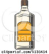 Poster, Art Print Of Tequila Bottle In Retro Style