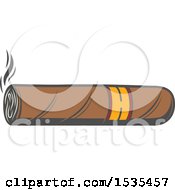 Poster, Art Print Of Cigar In Retro Style