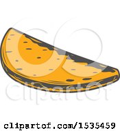 Clipart Of A Taco Shell In Retro Style Royalty Free Vector Illustration