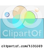 Clipart Of A Background Of Colors And Circles Royalty Free Vector Illustration