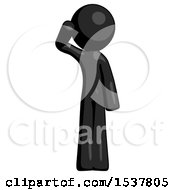 Poster, Art Print Of Black Design Mascot Man Soldier Salute Pose