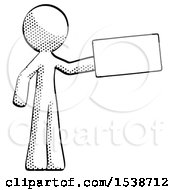 Poster, Art Print Of Halftone Design Mascot Man Holding Large Envelope