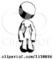 Poster, Art Print Of Ink Design Mascot Woman Kneeling Front Pose