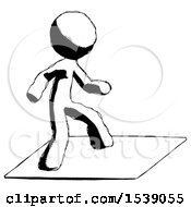 Poster, Art Print Of Ink Design Mascot Man On Postage Envelope Surfing