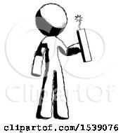 Ink Design Mascot Man Holding Dynamite With Fuse Lit