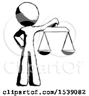 Poster, Art Print Of Ink Design Mascot Man Holding Scales Of Justice