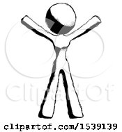 Ink Design Mascot Woman Surprise Pose Arms And Legs Out