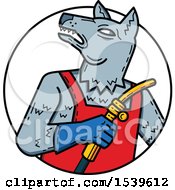 Poster, Art Print Of Wild Dog Welder In A Circle