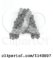 Poster, Art Print Of 3d Checkered Sphere Patterned Capital Letter A On A White Background