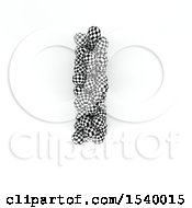 Poster, Art Print Of 3d Checkered Sphere Patterned Capital Letter I On A White Background