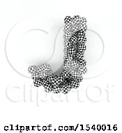 Poster, Art Print Of 3d Checkered Sphere Patterned Capital Letter J On A White Background
