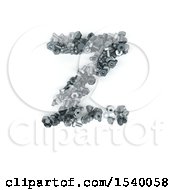 Clipart Of A 3d Nuts And Bolts Capital Letter Z On A White Background Royalty Free Illustration by KJ Pargeter