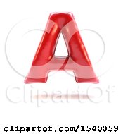 Poster, Art Print Of 3d Red Balloon Capital Letter A On A White Background