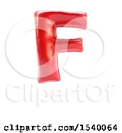 Poster, Art Print Of 3d Red Balloon Capital Letter F On A White Background