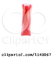 Clipart Of A 3d Red Balloon Capital Letter I On A White Background Royalty Free Illustration