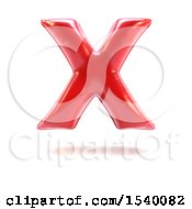 Poster, Art Print Of 3d Red Balloon Capital Letter X On A White Background