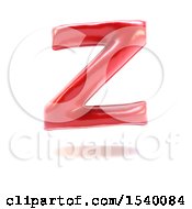 Clipart Of A 3d Red Balloon Capital Letter Z On A White Background Royalty Free Illustration
