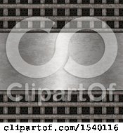 Clipart Of A 3d Metal Plaque Background Royalty Free Illustration by KJ Pargeter