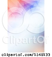 Clipart Of A Colorful Halftone And Geometric Background Royalty Free Vector Illustration