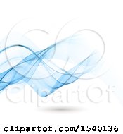 Poster, Art Print Of Background Of Blue Waves On White