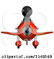 Black Design Mascot Man In Geebee Stunt Plane Front View