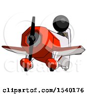 Poster, Art Print Of Black Design Mascot Woman Flying In Geebee Stunt Plane Viewed From Below