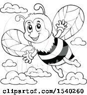 Poster, Art Print Of Black And White Honey Bee