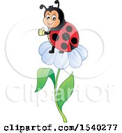 Poster, Art Print Of Ladybug On A Daisy Flower
