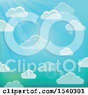 Poster, Art Print Of Background Of Clouds In A Sunny Sky