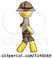 Yellow Explorer Ranger Man Walking Right Side View