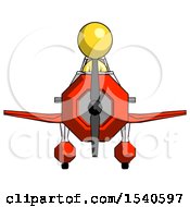 Poster, Art Print Of Yellow Design Mascot Woman In Geebee Stunt Plane Front View