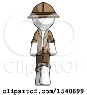 Poster, Art Print Of White Explorer Ranger Man Walking Front View