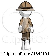 Poster, Art Print Of White Explorer Ranger Man Walking Away Back View