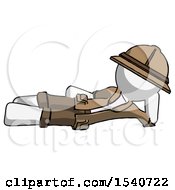 Poster, Art Print Of White Explorer Ranger Man Reclined On Side