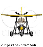 Poster, Art Print Of White Explorer Ranger Man In Ultralight Aircraft Front View