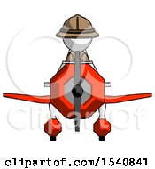 Poster, Art Print Of White Explorer Ranger Man In Geebee Stunt Plane Front View