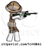 Poster, Art Print Of White Explorer Ranger Man Shooting Sniper Rifle